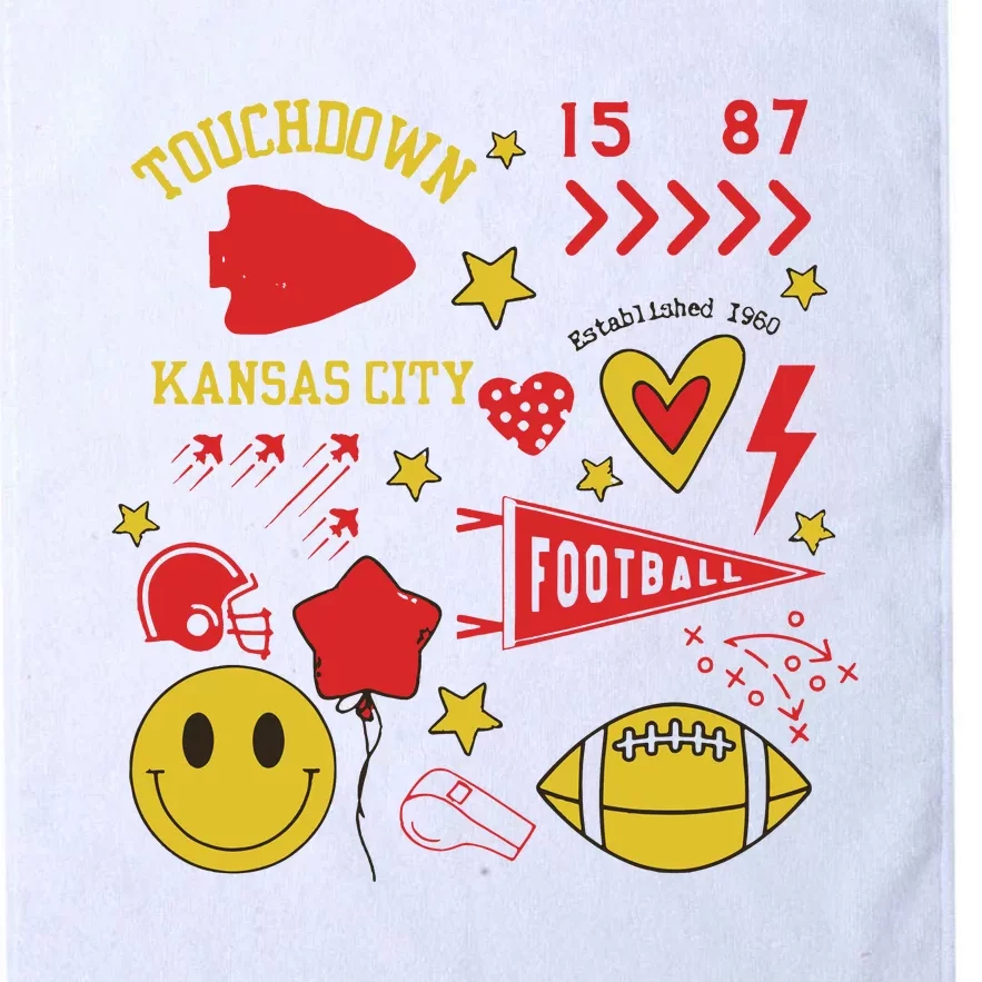 Touchdown 15 87 Kansas City Chief Football Est 1960 Platinum Collection Golf Towel