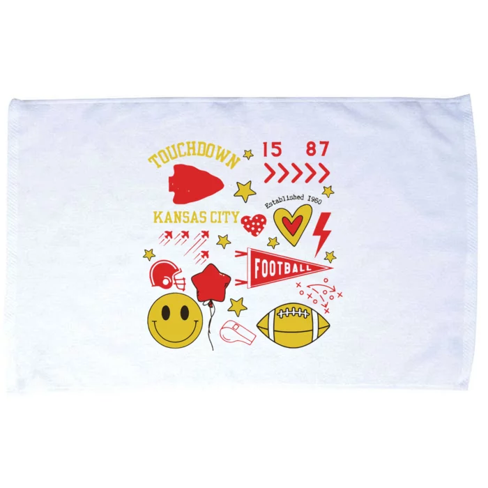 Touchdown 15 87 Kansas City Chief Football Est 1960 Microfiber Hand Towel