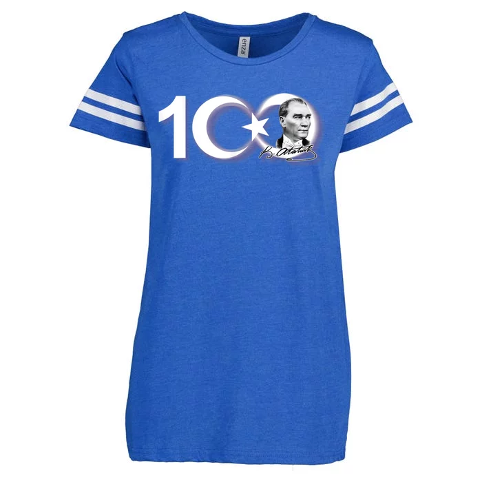 Turkiye 100.Yil Ataturk Sonsuza Kadar Enza Ladies Jersey Football T-Shirt