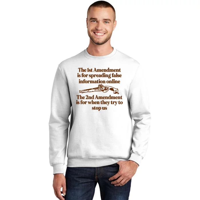 The 1st Amendment Is For Spreading False Information Online Sweatshirt