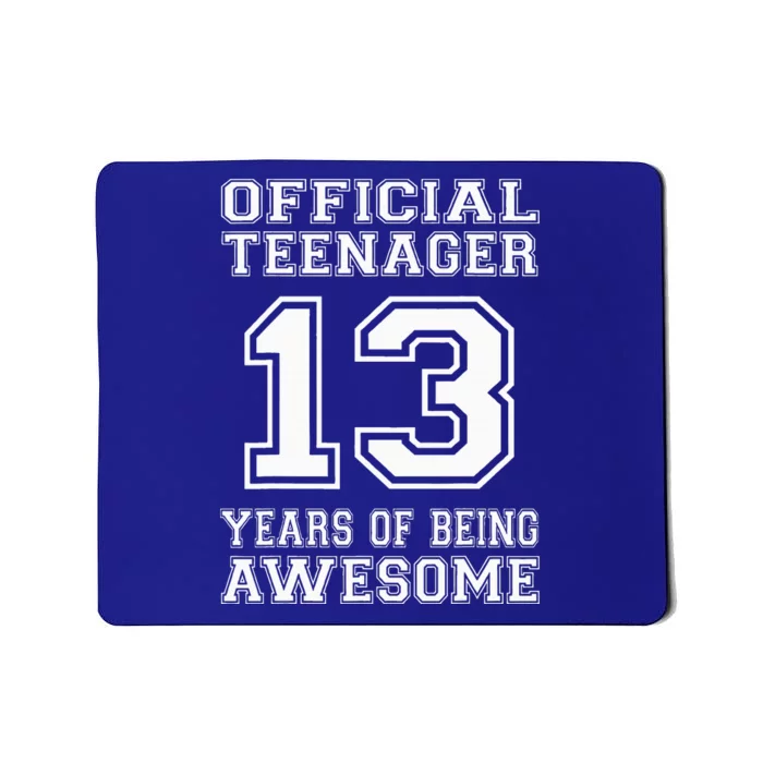 Teenager 13th Birthday Gifts 13 Year Old Mousepad