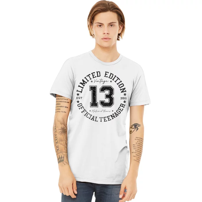 Teenager 13th Birthday 13 Year Old Gifts Premium T-Shirt