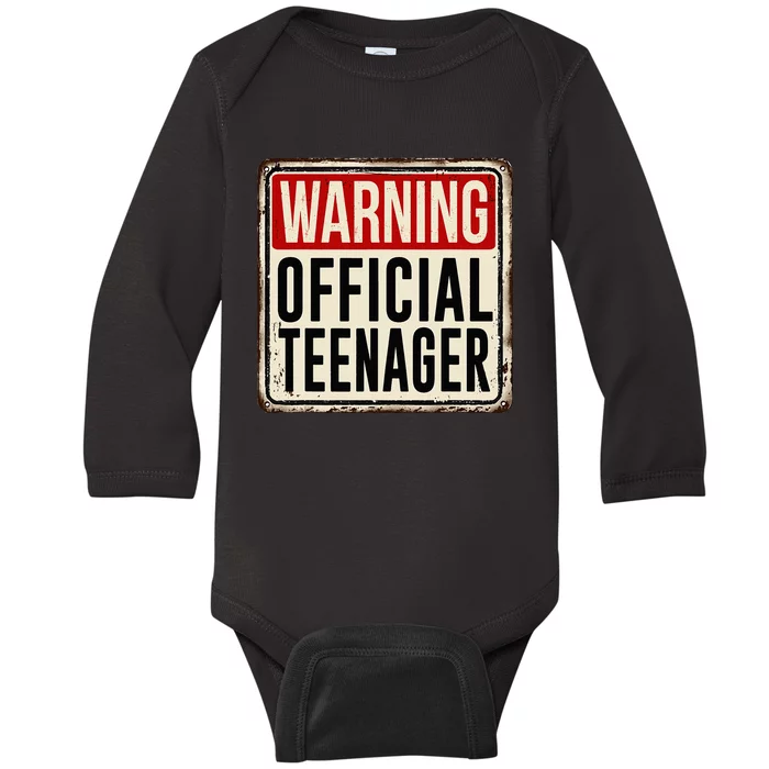 Teenager 13th Birthday Gift 13 Year Old Baby Long Sleeve Bodysuit