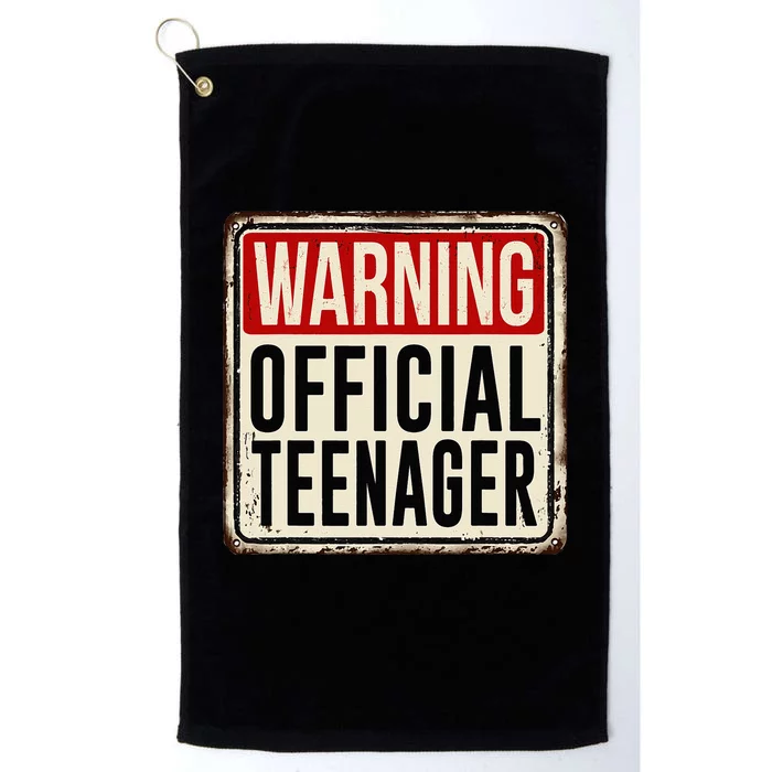 Teenager 13th Birthday Gift 13 Year Old Platinum Collection Golf Towel