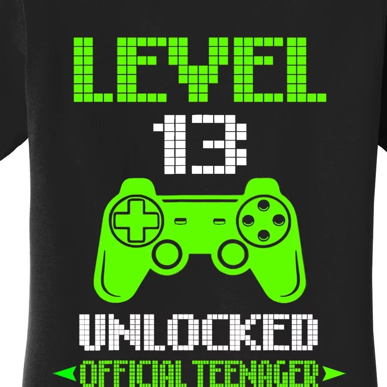 Teenager 13th Birthday Boy Level 13 Unlocked Women's T-Shirt