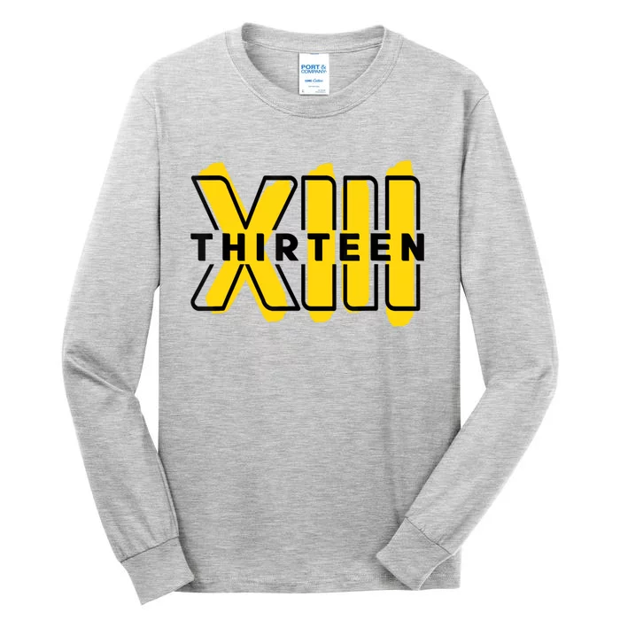 Teenager, 13th Birthday Officially XIII Tall Long Sleeve T-Shirt