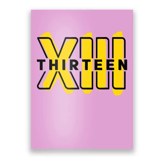 Teenager, 13th Birthday Officially XIII Poster