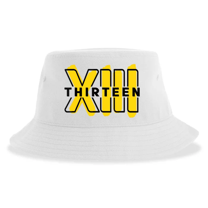 Teenager, 13th Birthday Officially XIII Sustainable Bucket Hat