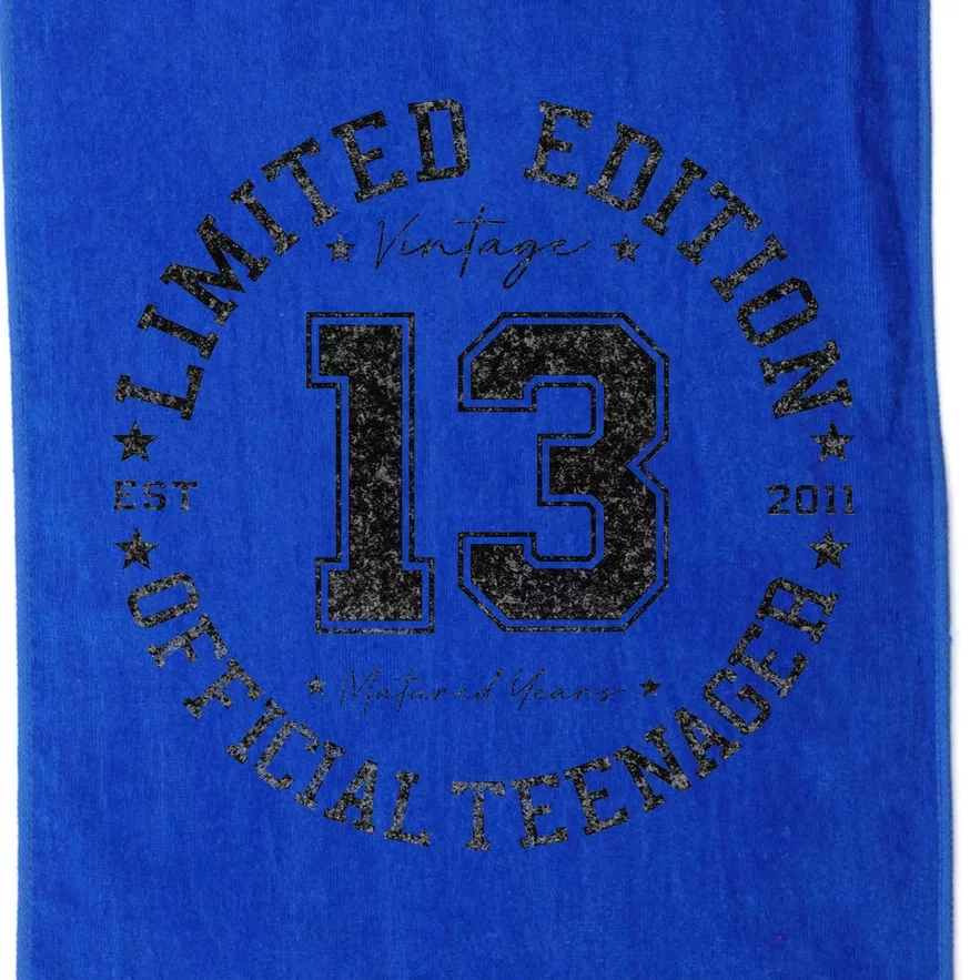 Teenager 13th Birthday 13 Year Old Gifts Platinum Collection Golf Towel