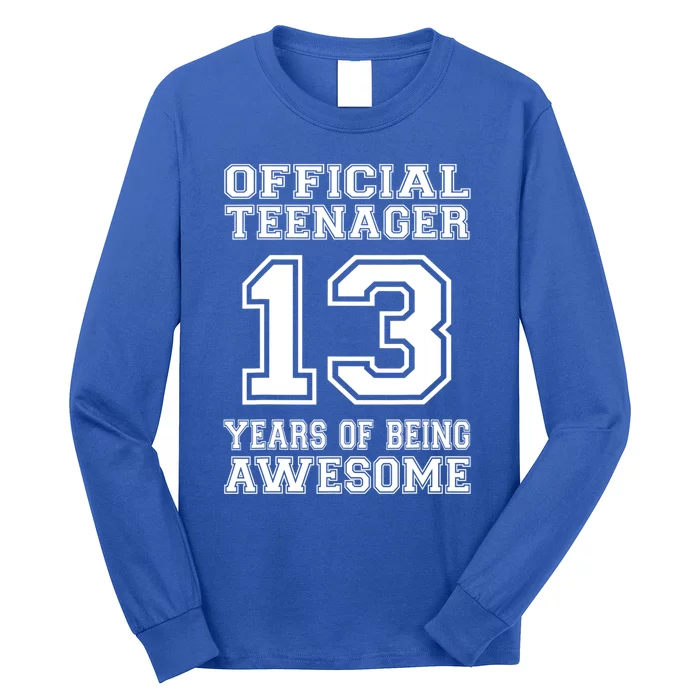 Teenager 13th Birthday Gifts 13 Year Old Boys Girls Long Sleeve Shirt