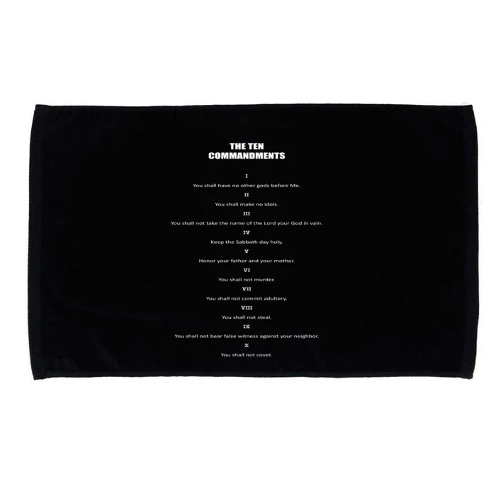 The 10 Commandments Microfiber Hand Towel