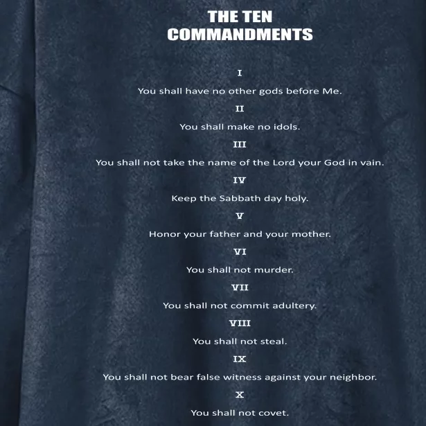 The 10 Commandments Hooded Wearable Blanket