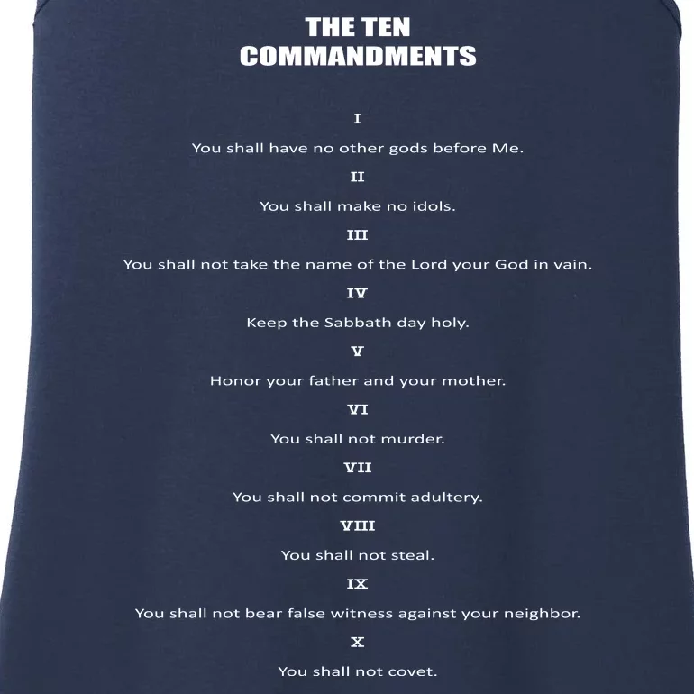 The 10 Commandments Ladies Essential Tank