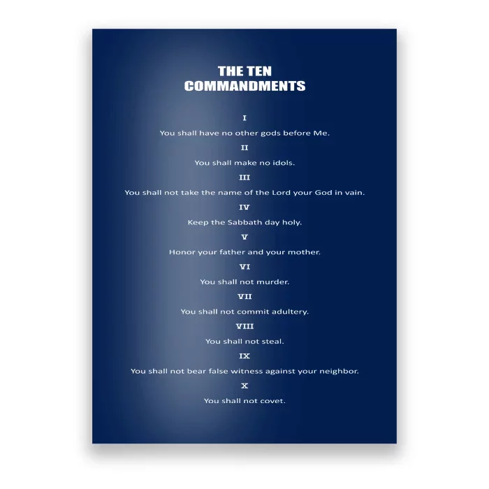 The 10 Commandments Poster