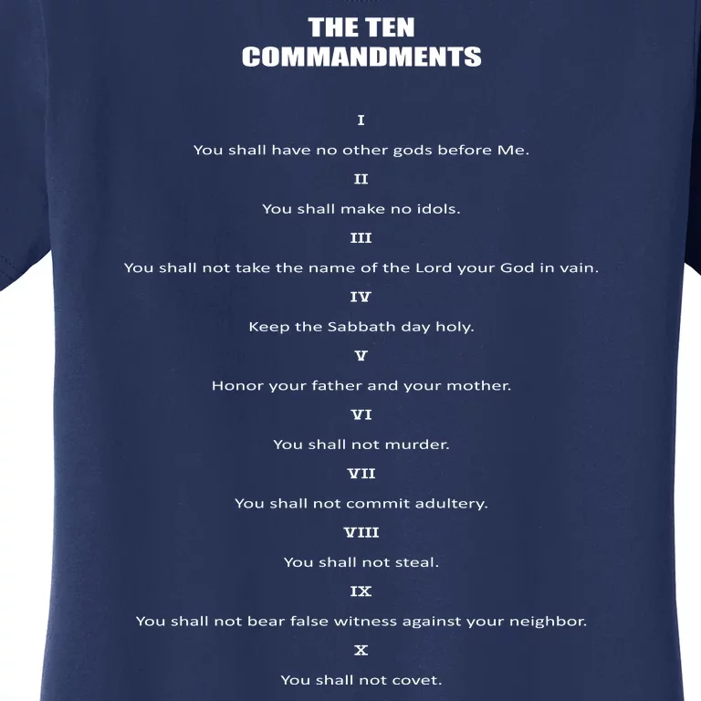 The 10 Commandments Women's T-Shirt