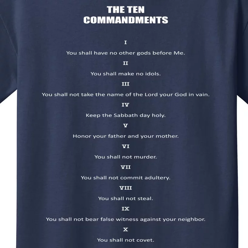 The 10 Commandments Kids T-Shirt