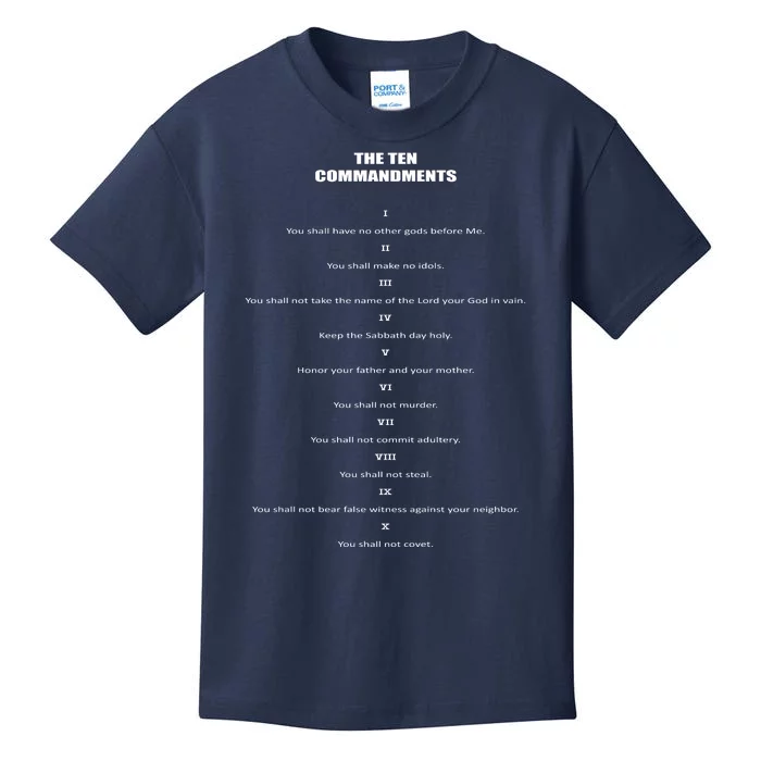 The 10 Commandments Kids T-Shirt