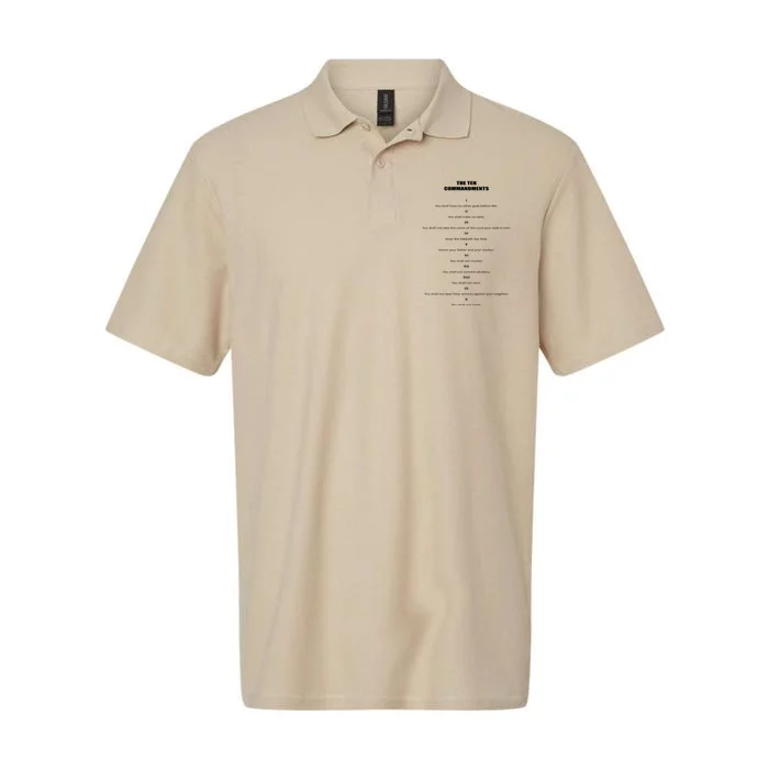 The 10 Commandments Softstyle Adult Sport Polo