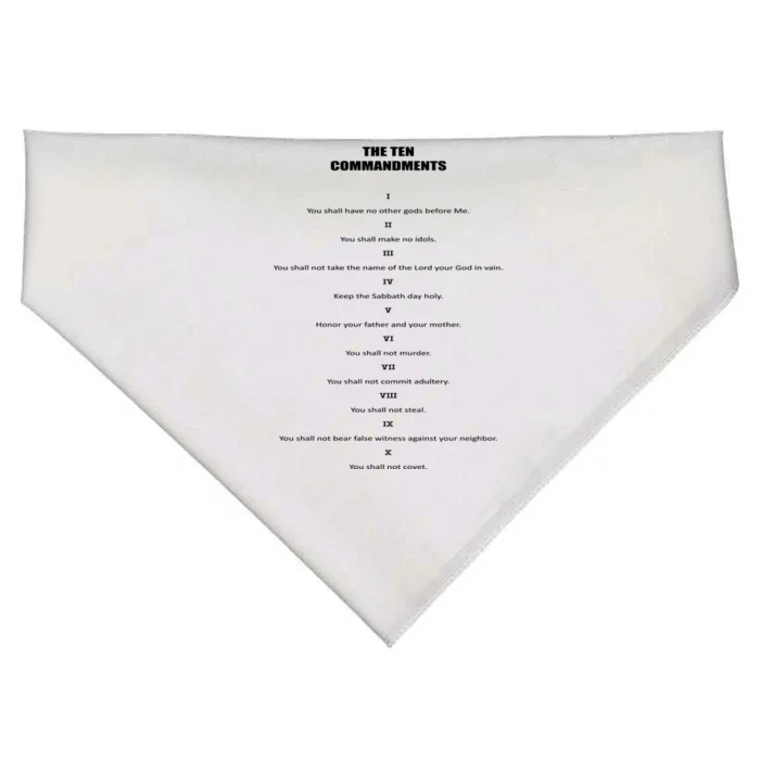 The 10 Commandments USA-Made Doggie Bandana