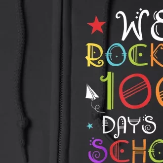 Teacher 100th Day Student Gift Happy 100 Days Of School Full Zip Hoodie