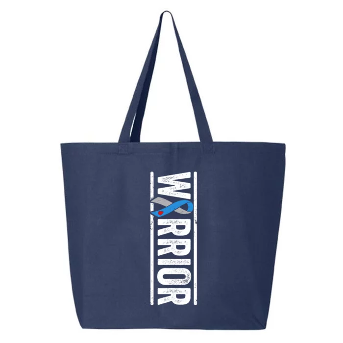 Type 1 Diabetes Warrior Gift Sideways Awareness Ribbon Cool Gift 25L Jumbo Tote