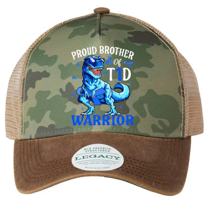 Type 1 Diabetes Proud Brother Of A T1d Warrior Legacy Tie Dye Trucker Hat