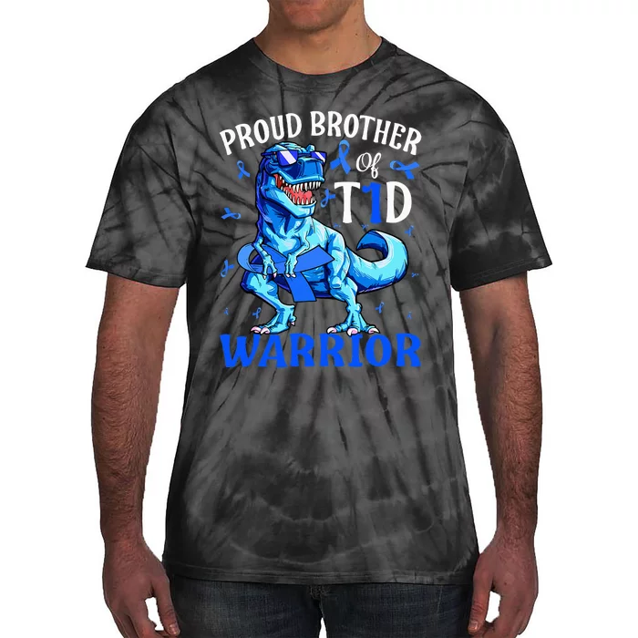 Type 1 Diabetes Proud Brother Of A T1d Warrior Tie-Dye T-Shirt