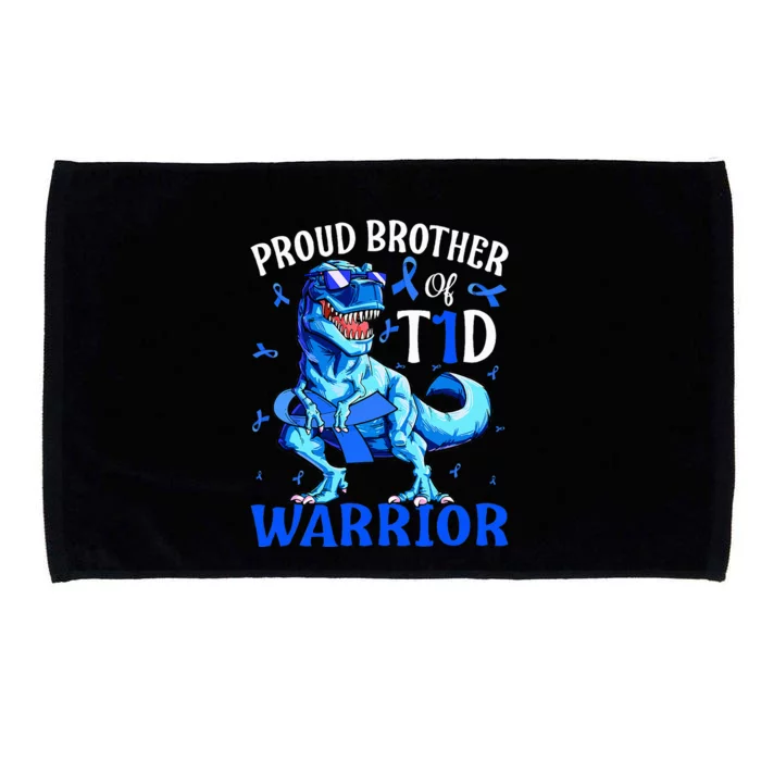 Type 1 Diabetes Proud Brother Of A T1d Warrior Microfiber Hand Towel