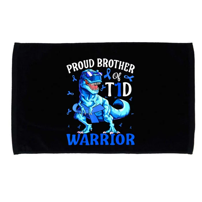 Type 1 Diabetes Proud Brother Of A T1d Warrior Microfiber Hand Towel