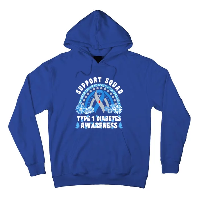 Type 1 Diabetes T1D Support Squad Tall Hoodie