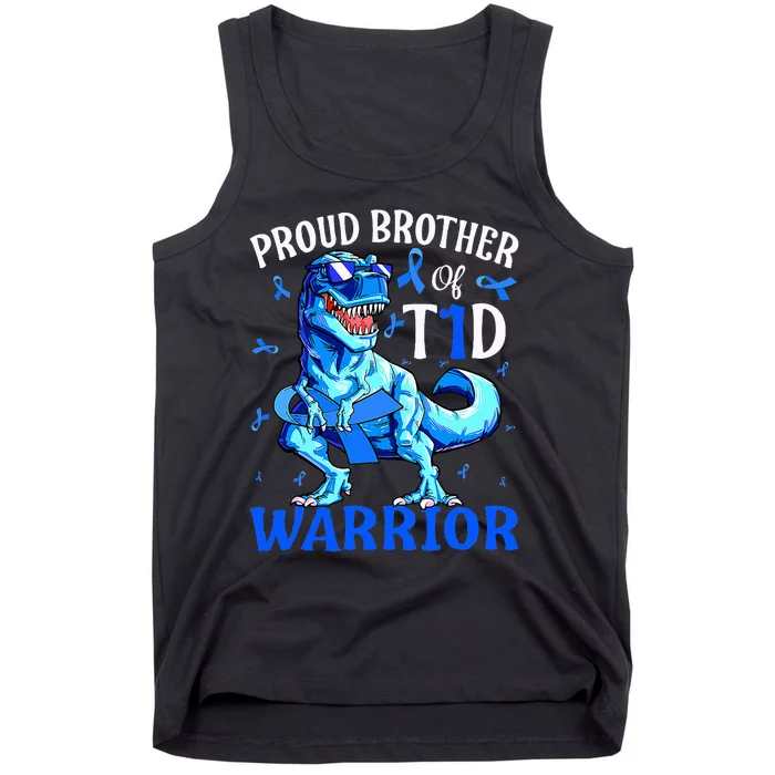 Type 1 Diabetes  Proud Brother Of A T1D Warrior Tank Top