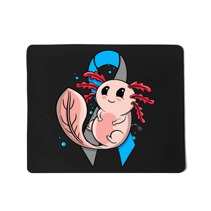 Type 1 Diabetes T1D Awareness Cute Axolotl Insulin Pump CGM Mousepad