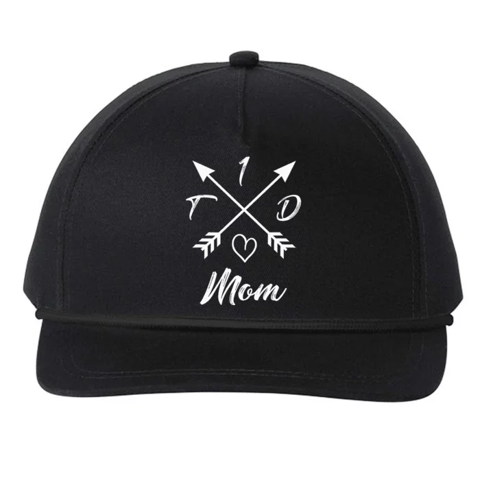 Type 1 Diabetic Mom T1D Diabetes Awareness Gifts Snapback Five-Panel Rope Hat