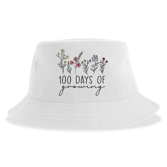 Teacher 100 Days Of Growing Sustainable Bucket Hat