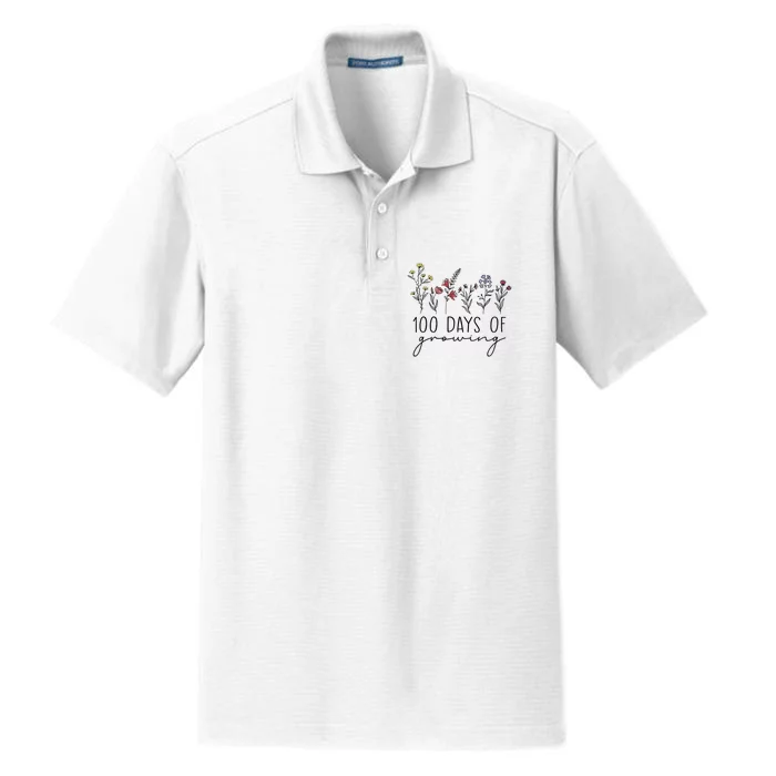 Teacher 100 Days Of Growing Dry Zone Grid Performance Polo