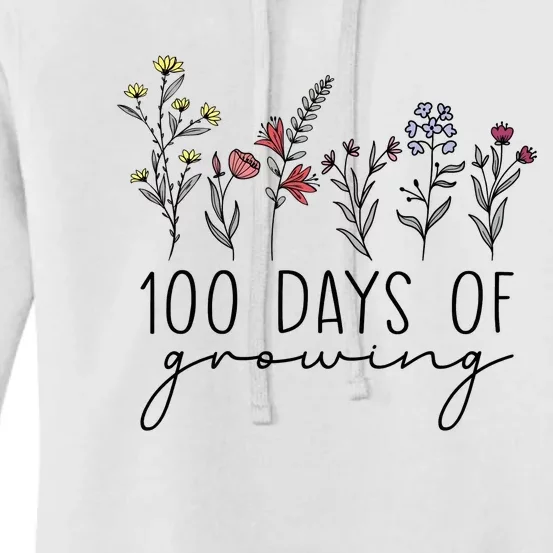 Teacher 100 Days Of Growing Women's Pullover Hoodie