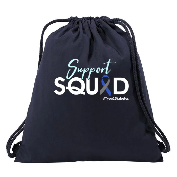 Type 1 Diabetes T1D Awareness Support Ribbon Drawstring Bag