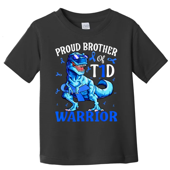 Type 1 Diabetes Proud Brother Of A T1d Warrior Toddler T-Shirt