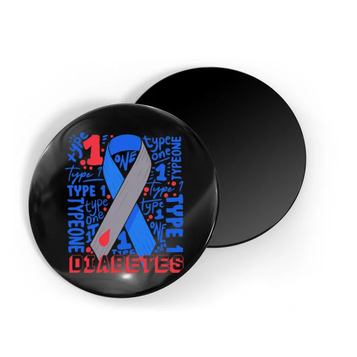 Type 1 Diabetes T1D Warrior Magnet