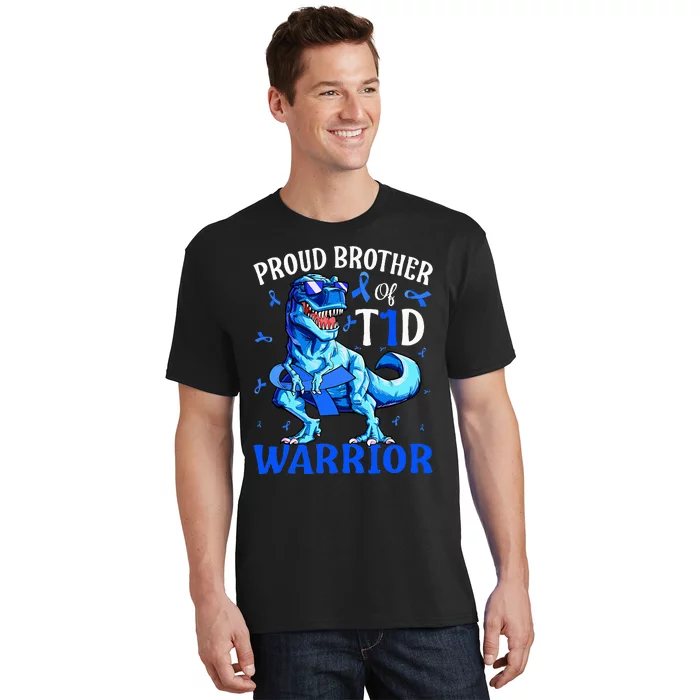 Type 1 Diabetes  Proud Brother Of A T1D Warrior T-Shirt