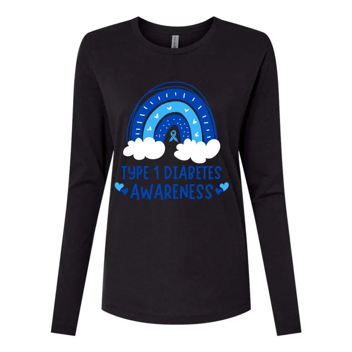 Type 1 Diabetes Awareness Womens Cotton Relaxed Long Sleeve T-Shirt