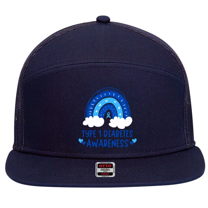 Type 1 Diabetes Awareness 7 Panel Mesh Trucker Snapback Hat