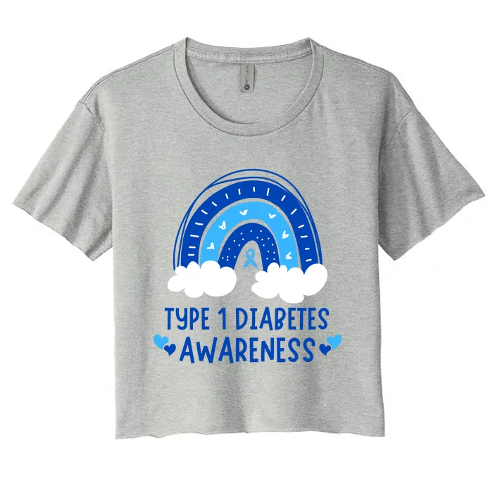 Type 1 Diabetes Awareness Women's Crop Top Tee