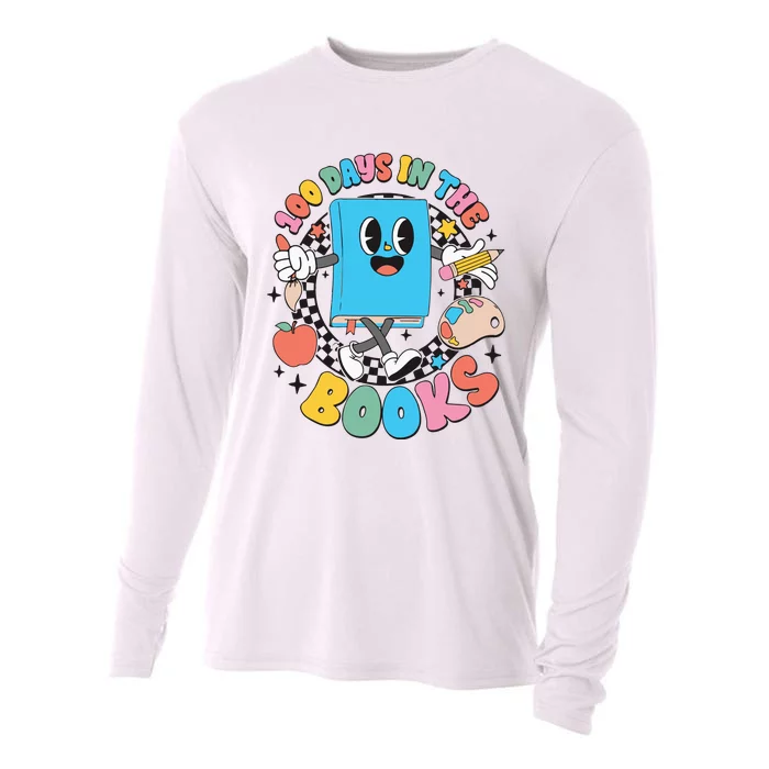 Teacher 100 Days Of School Cooling Performance Long Sleeve Crew