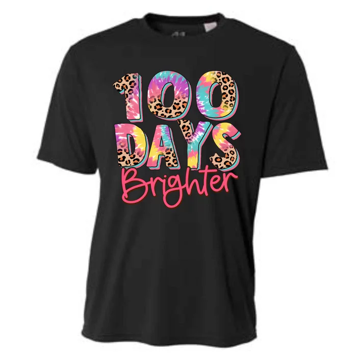 Teacher 100 Days Brighter Cooling Performance Crew T-Shirt