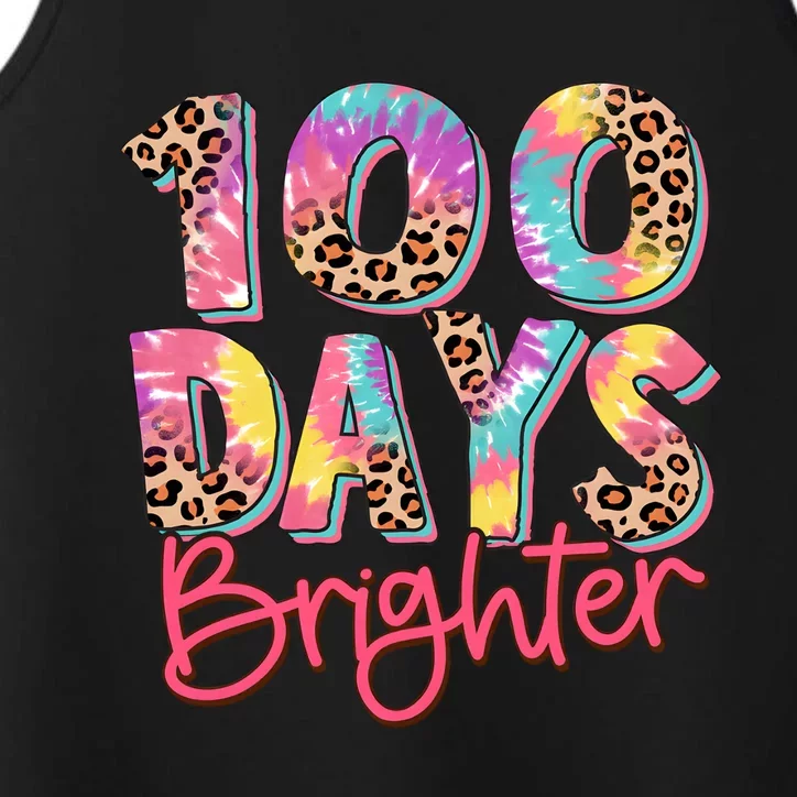 Teacher 100 Days Brighter Performance Tank