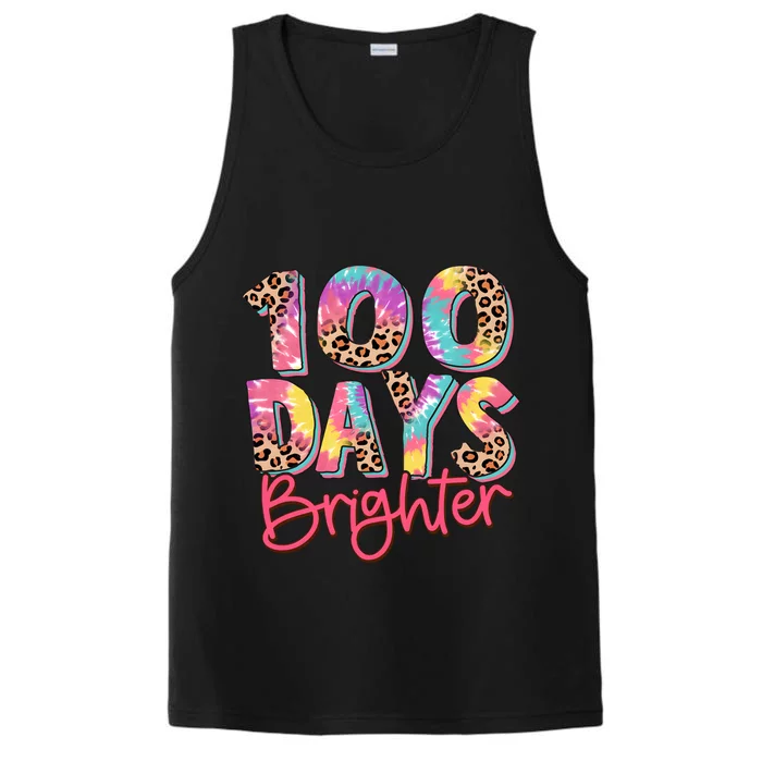 Teacher 100 Days Brighter Performance Tank