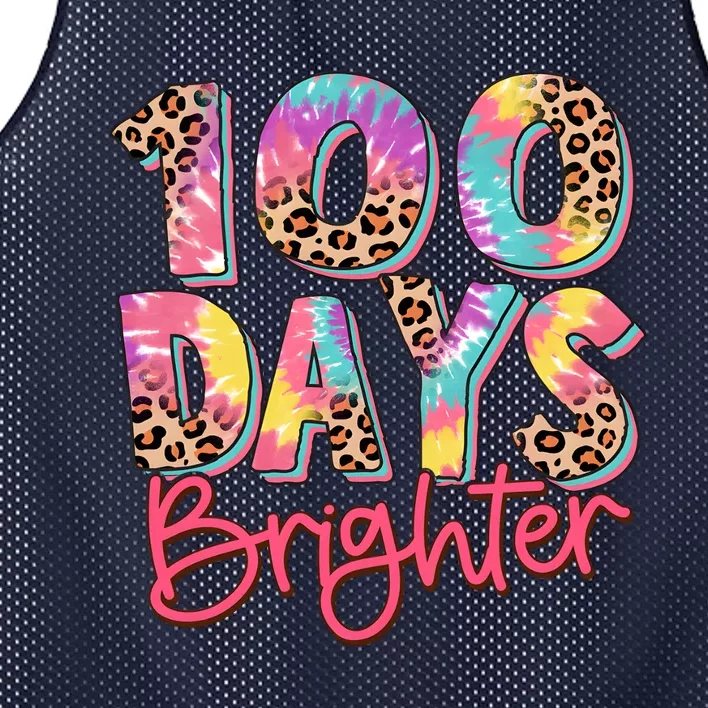 Teacher 100 Days Brighter Mesh Reversible Basketball Jersey Tank