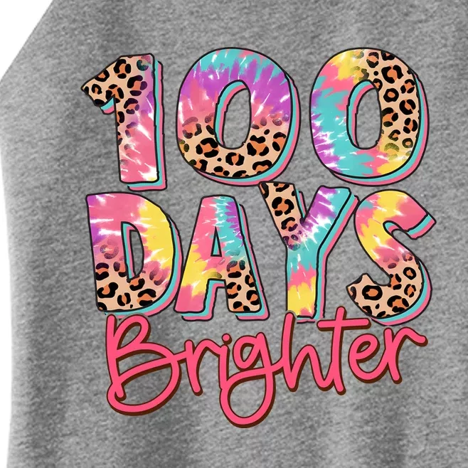 Teacher 100 Days Brighter Women’s Perfect Tri Rocker Tank