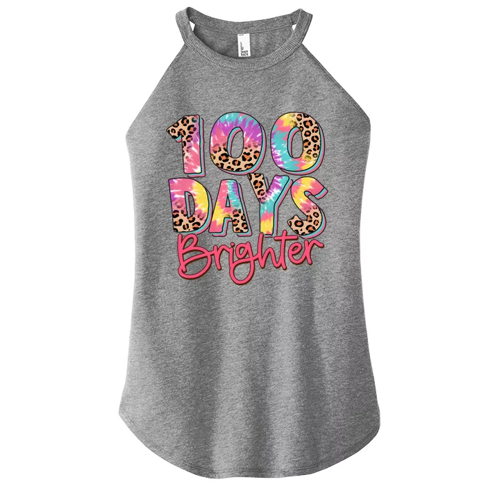 Teacher 100 Days Brighter Women’s Perfect Tri Rocker Tank